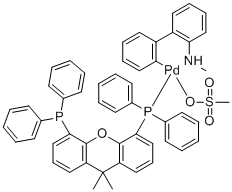 structure of CAS# 1621274-19-8, [2'-(氨基-κN)[1,1'-联苯]-2-基-κC][丁基二(三环[3.3.1.13,7]癸-1-基)膦](甲烷磺酸基-κO)-钯]-2-基-κC]-钯