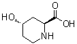 CAS # 1622-20-4, trans-4-Hydroxy-2-piperidinecarboxylic acid, rel-(2R,4R)-4-Hydroxy-2-piperidinecarboxylic acid, NSC 93088