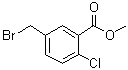 structure of CAS# 16220-99-8, 5-(溴甲基)-2-氯苯甲酸甲酯