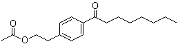 structure of CAS# 162358-03-4, 4-Octanoylphenethyl acetate