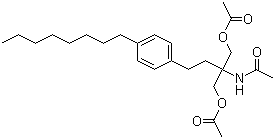 structure of CAS# 162358-09-0, N-(1,1-双[(乙酰氧基)甲基]-3-(4-辛基苯基)丙基)乙酰胺