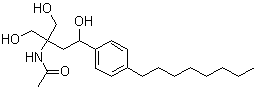 CAS # 162361-41-3, N-[3-Hydroxy-1,1-bis(hydroxymethyl)-3-(4-octylphenyl)propyl]acetamide