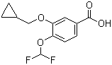 structure of CAS# 162401-62-9, 3-环丙甲氧基-4-二氟甲氧基苯甲酸