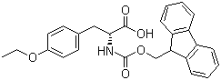 structure of CAS# 162502-65-0, O-乙基-N-[(9H-芴-9-甲氧基)羰基]-D-酪氨酸