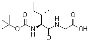 CAS 登录号：16257-05-9, N-[叔丁氧羰基]-L-异亮氨酰甘氨酸