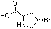 structure of CAS# 16257-69-5, 顺式-4-溴-L-脯氨酸