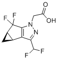 CAS 登录号：1626337-85-6, 2-((3bS,4aR)-3-(二氟甲基)-5,5-二氟-3b,4,4a,5-四氢-1H-环丙烯并[3,4]环戊二烯并[1,2-c]吡唑-1-基)乙酸
