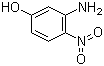 structure of CAS# 16292-90-3, 3-Amino-4-nitrophenol