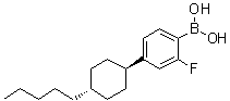 structure of CAS# 163006-96-0, [2-Fluoro-4-(trans-4-pentylcyclohexyl)phenyl]boronic acid