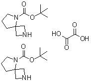 structure of CAS# 1630906-60-3, 2,5-二氮杂螺[3.4]辛烷-5-羧酸叔丁酯半草酸盐