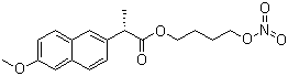 CAS # 163133-43-5, Naproxcinod, (S)-2-(6-Methoxy-2-naphthyl)propanoic acid 4-nitrooxybutyl ester, Nitronaproxen