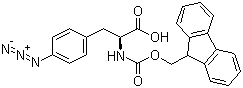 structure of CAS# 163217-43-4, Fmoc-L-4-叠氮基苯丙氨酸