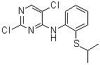 structure of CAS# 1632485-14-3, 2,5-二氯-N-[2-[异丙硫基]苯基]-4-嘧啶胺