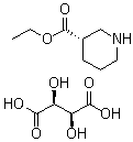 structure of CAS# 163343-71-3, (S)-3-哌啶甲酸乙酯 D-酒石酸盐