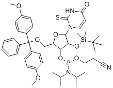 CAS 登录号：163496-21-7, 5'-O-DMT-2'-O-TBDMS-2-硫代尿苷3'-CE亚磷酰胺