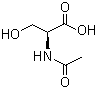 structure of CAS# 16354-58-8, N-乙酰基-L-丝氨酸