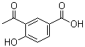 CAS # 16357-40-7, 2'-Hydroxyacetophenone-5'-carboxylic acid, 3-Acetyl-4-hydroxybenzoicacid, 4-Hydroxy-3-acetylbenzoicacid, 5-Carboxy-2-hydroxyacetophenone, 5'-Carboxy-2'-hydroxyacetophenone