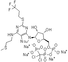 structure of CAS# 163706-36-3, 坎格瑞洛四钠