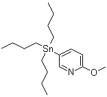 2-Methoxy-5-(tributylstannyl)pyridine molecular structure (CAS 164014-93-1)