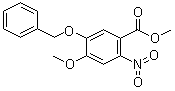 structure of CAS# 164161-49-3, 5-苄氧基-4-甲氧基-2-硝基苯甲酸甲酯