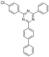 CAS 登录号：1642330-72-0, 2-(联苯-4-基)-4-(4-氯苯基)-6-苯基-1,3,5-三嗪