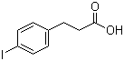 structure of CAS# 1643-29-4, 3-(4-碘苯基)丙酸
