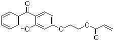 structure of CAS# 16432-81-8, 2-丙烯酸 2-(4-苯甲酰-3-羟基苯氧基)乙基酯