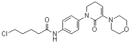 structure of CAS# 1643330-62-4, 5-氯-N-[4-[5,6-二氢-3-(4-吗啉基)-2-氧代-1(2H)-吡啶基]苯基]戊酰胺