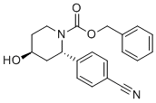 CAS 登录号：1644667-47-9, (±)-rel-(2S,4S)-苄基2-(4-氰基苯基)-4-羟基哌啶-1-羧酸酯