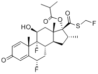 structure of CAS# 1648562-63-3, 氟替卡松21-异丁酸酯