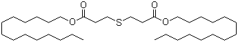 Ditetradecyl 3,3'-thiodipropionate molecular structure (CAS 16545-54-3)