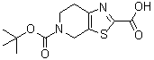 structure of CAS# 165948-21-0, 5-(叔丁氧羰基)-4,5,6,7-四氢噻唑并[5,4-c]吡啶-2-羧酸