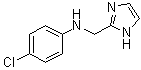 structure of CAS# 166096-16-8, N-(1H-咪唑-2-基甲基)-4-氯苯胺