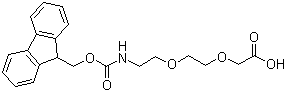 CAS 登录号：166108-71-0, [2-[2-(Fmoc-氨基)乙氧基]乙氧基]乙酸, [2-[2-(芴甲氧羰基氨基)乙氧基]乙氧基]乙酸