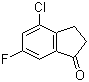 structure of CAS# 166250-01-7, 4-氯-6-氟-1-茚满酮