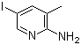 CAS # 166266-19-9, 5-Iodo-3-methyl-2-pyridinamine, 2-Amino-5-iodo-3-picoline