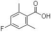 structure of CAS# 16633-50-4, 2,6-二甲基-4-氟苯甲酸