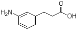 structure of CAS# 1664-54-6, 3-(3-氨基苯基)丙酸