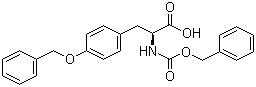 structure of CAS# 16677-29-5, N-苄氧羰基-O-苄基-L-酪氨酸