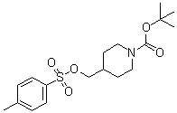 structure of CAS# 166815-96-9, 4-[[(4-甲苯基磺酰基)氧基]甲基]哌啶-1-羧酸叔丁酯