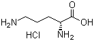 structure of CAS# 16682-12-5, D-鸟氨酸盐酸盐
