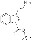 structure of CAS# 167015-84-1, 3-(2-氨基乙基)-1H-吲哚-1-羧酸叔丁酯
