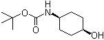 structure of CAS# 167081-25-6, tert-Butyl [cis-4-hydroxycyclohexyl]carbamate