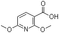 structure of CAS# 16727-43-8, 2,6-Dimethoxypyridine-3-carboxylic acid