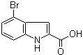 structure of CAS# 16732-64-2, 4-Bromo-2-indolecarboxylic acid