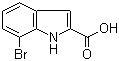 structure of CAS# 16732-71-1, 7-溴吲哚-2-羧酸