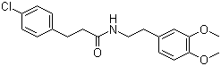 CAS 登录号：1676-39-7, 4-氯-N-[2-(3,4-二甲氧基苯基)乙基]苯丙酰胺