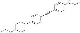 CAS 登录号：167633-81-0, 1-[(4-乙氧基苯基)乙炔基]-4-(4-丙基环己基)苯