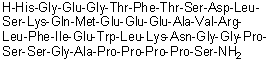 CAS # 1678416-95-9, L-Histidylglycyl-L-alpha-glutamylglycyl-L-threonyl-L-phenylalanyl-L-threonyl-L-seryl-L-alpha-aspartyl-L-leucyl-L-seryl-L-lysyl-L-glutaminyl-L-methionyl-L-alpha-glutamyl-L-alpha-glutamyl-L-alpha-glutamyl-L-alanyl-L-valyl-L-arginyl-L-leucyl-L-phenylalanyl-L-isoleucyl-L-alpha-glutamyl-L-tryptophyl-L-leucyl-L-lysyl-L-asparaginylglycylglycyl-L-prolyl-L-seryl-L-serylglycyl-L-alanyl-L-prolyl-L-prolyl-L-prolyl-L-prolyl-L-serinamide