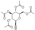 3,7-Anhydro-1,2-dideoxy-D-glycero-D-gulo-oct-1-ynitol tetraacetate molecular structure (CAS 168105-32-6)